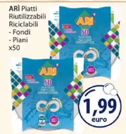 Acqua & Sapone ARI Piatti Riutilizzabili Riciclabili offerta
