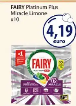 Acqua & Sapone FAIRY Platinum Plus Miracle Limone x10 offerta