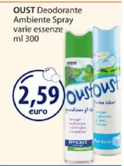 Acqua & Sapone OUST Deodorante Ambiente Spray offerta