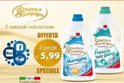 Acqua & Sapone Spuma di Sciampagna Lavatrice offerta