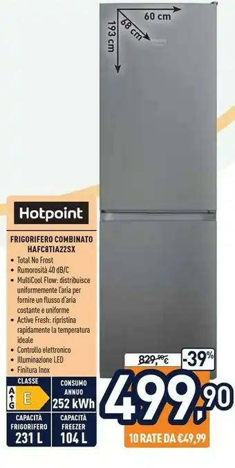 Unieuro Hafc8 tia22sx frigorifero con congelatore libera installazione 335 l e grigio offerta