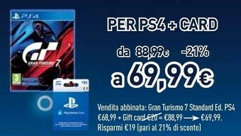 Gran turismo 7, standard edition multilingua playstation 4