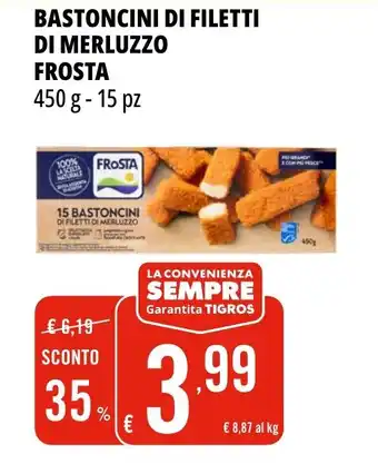 Tigros Bastoncini di filetti di merluzzo FROSTA offerta