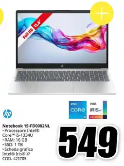MediaWorld hp Notebook 15-FD0082NL offerta