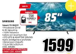 MediaWorld SAMSUNG Smart TV 85Q7F offerta