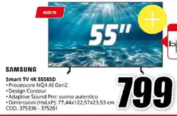 MediaWorld SAMSUNG Smart TV 4K 55S85D offerta