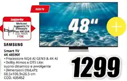 MediaWorld SAMSUNG Smart TV 4K 48S90F offerta