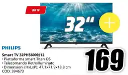 MediaWorld PHILIPS Smart TV 32PHS6009/12 offerta