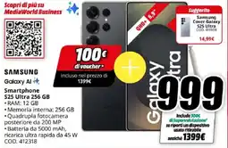 MediaWorld SAMSUNG Smartphone S25 Ultra 256 GB offerta
