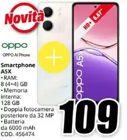 MediaWorld oppo Smartphone A5X offerta
