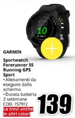MediaWorld GARMIN Sportwatch Forerunner 55 Running GPS Sport offerta