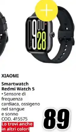 MediaWorld XIAOMI Smartwatch Redmi Watch 5 offerta