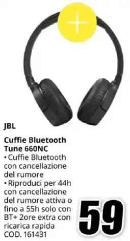 MediaWorld JBL Cuffie Bluetooth Tune 660NC offerta