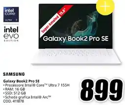 MediaWorld SAMSUNG Galaxy Book2 Pro SE offerta