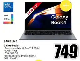 MediaWorld SAMSUNG Galaxy Book 4 offerta