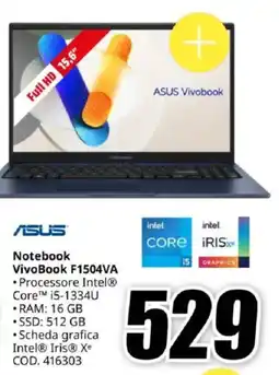 MediaWorld ASUS Notebook VivoBook F1504VA offerta