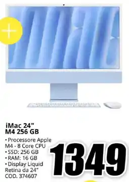 MediaWorld iMac 24" M4 256 GB offerta