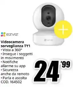 MediaWorld EZVIZ Videocamera sorveglianza TY1 offerta