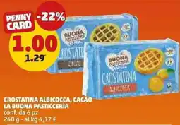 PENNY Crostatina albicocca, cacao la buona pasticceria conf. da 6 pz offerta