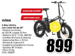 MediaWorld nilox E-Bike X8 Pro con ruote fat da 20" offerta