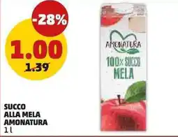 PENNY Succo alla mela AMONATURA offerta