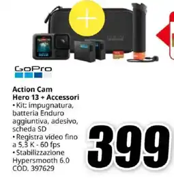 MediaWorld GoPro Action Cam Hero 13+ Accessori offerta