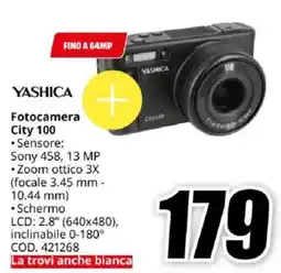 MediaWorld YASHICA Fotocamera City 100 offerta