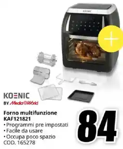 MediaWorld KOENIC Forno multifunzione KAF121821 offerta