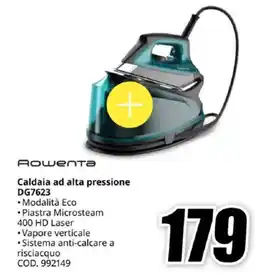 MediaWorld Rowenta Caldaia ad alta pressione DG7623 offerta