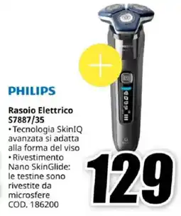 MediaWorld PHILIPS Rasoio Elettrico S7887/35 offerta