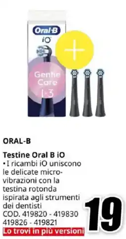 MediaWorld ORAL-B Testine Oral B iO offerta