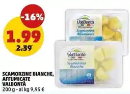 PENNY Scamorzine bianche, affumicate VALBONTÀ offerta