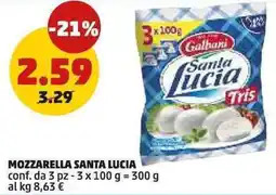 PENNY Mozzarella SANTA LUCIA conf. da 3 pz offerta