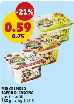 PENNY Mix cremoso SAPOR DI CASCINA gusti assortiti offerta