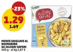 PENNY Patate grigliate al rosmarino gli allegri sapori offerta
