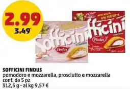 PENNY SOFFICINI findus pomodoro e mozzarella, prosciutto e mozzarella conf. da 5 pz offerta