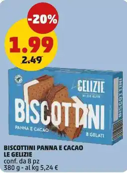 PENNY Biscottini panna e cacao LE GELIZIE conf. da 8 pz offerta