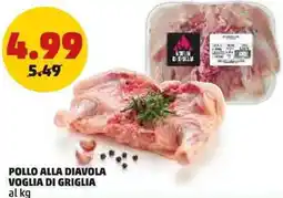 PENNY Pollo alla diavola voglia di griglia al kg offerta