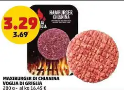 PENNY Maxiburger di chianina voglia di griglia offerta