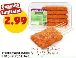 PENNY Stecco twist suino offerta