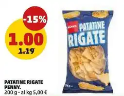 PENNY PATATINE RIGATE PENNY. offerta