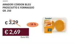 Prezzemolo e Vitale Amadori cordon bleu prosciutto e formaggio offerta