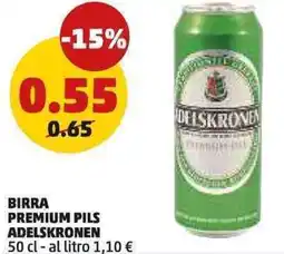 PENNY Birra premium pils ADELSKRONEN offerta