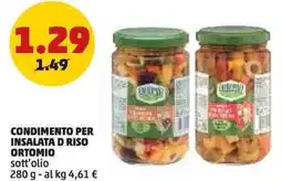 PENNY Condimento per insalata d riso ORTOMIO sott'olio offerta