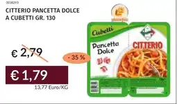 Prezzemolo e Vitale Citterio pancetta dolce a cubetti offerta