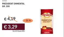 Prezzemolo e Vitale President emmental offerta