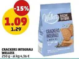 PENNY Crackers integrali WELLESS offerta