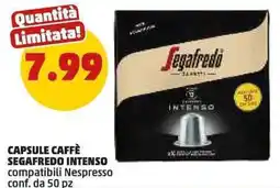 PENNY Capsule caffè SEGAFREDO INTENSO compatibili Nespresso conf. da 50 pz offerta