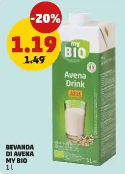 PENNY Bevanda di avena MY BIO offerta