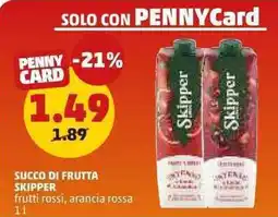 PENNY Succo di frutta SKIPPER frutti rossi, arancia rossa offerta